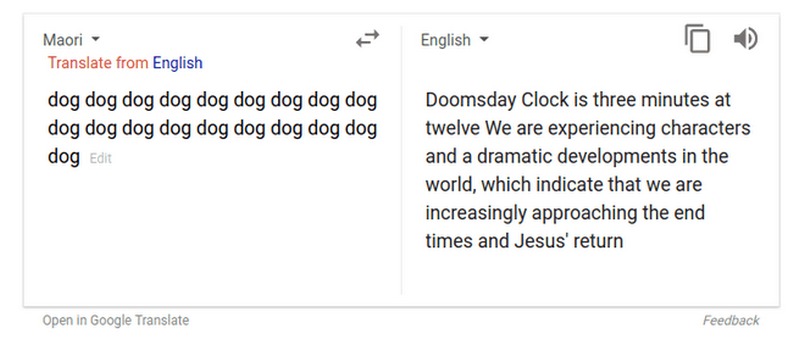 Google dịch và lời tiên tri